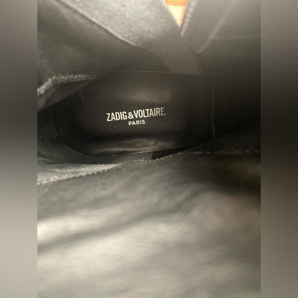 NWOT Zadig & Voltaire Empress Textured Leather Ankle Boots Size 40 US size 10 - Picture 11 of 11